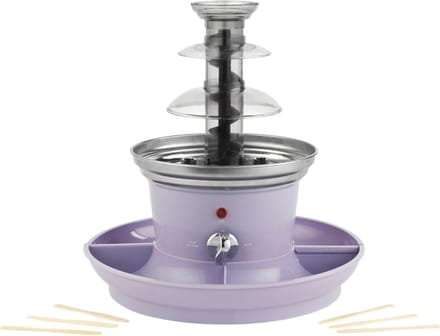 RUX® Chocoladefontein - Chocolade fontein - Chocolade druppels - Paars - ‎26cm x 26cm x 27cm