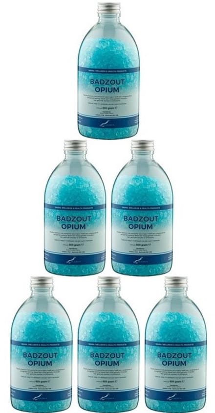 Splashbox Badzout Opium - 600 gram - Fles met aluminium dop - set van 6 stuks