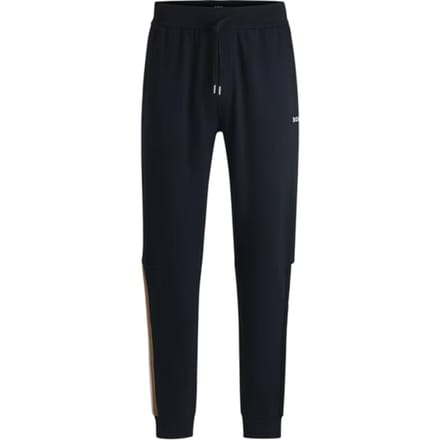 Boss Heren Iconic Vertical Stripe Joggers (Marineblauw)