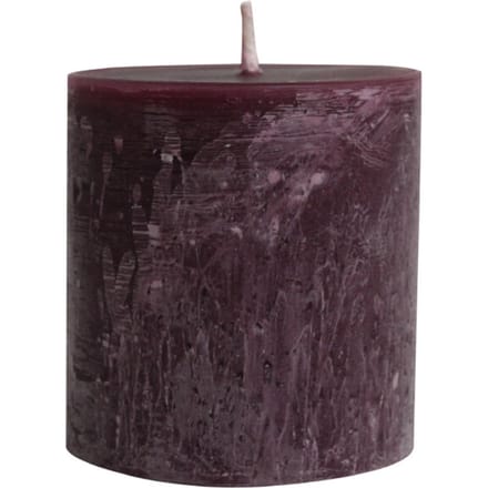 PTMD - Kaars Rustic Outdoor - Paars - 15x15x16cm