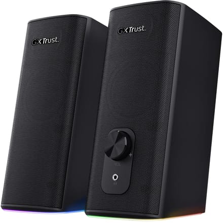Trust GXT 612 Cetic - Gaming Speakerset - 2.0 Stereo - RGB Verlichting - Bluetooth - 18W Piekvermogen - Zwart