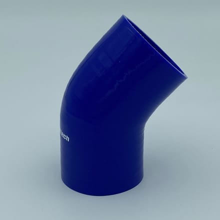 45 Graden bochten silicone - Blauw, 19mm