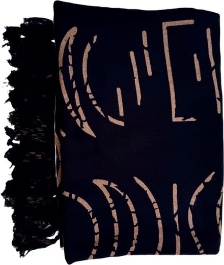 Sarong - Handgemaakte Pareo – Dames Heren - One Size - Zwart