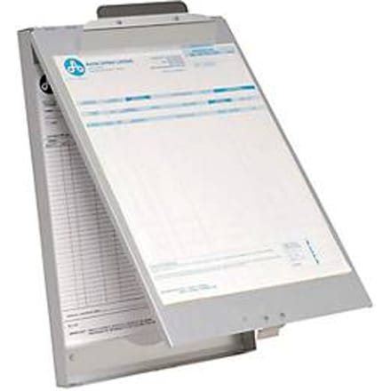 Westcott klembord - met opbergvak - aluminium - A4 - AC-E17003