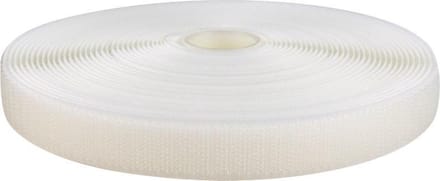 Klittenband - 25 Meter 25 meter Wit - Afdekzeilwinkel - 20mm Naaibaar Haak Harde Kant 25 meter Wit
