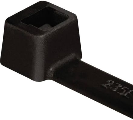 HellermannTyton 111-03210 T30R-N66-BK-C1 Kabelbinder 150 mm 3.50 mm Zwart Weerbestendig 100 stuk(s)