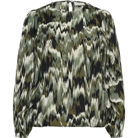 Blouse KIA KAFFE GREEN BLACK ABSTER 108748