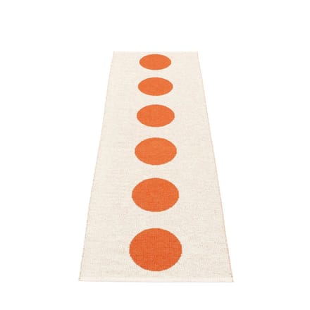 Pappelina - Vera vloerkleed - 70 x 225 cm - oranje
