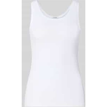 Slim fit tanktop van katoenmix