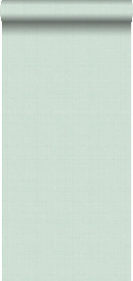ESTAhome behang linnenstructuur mintgroen - 53 cm x 10.05 m - 139024