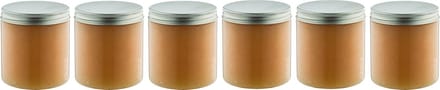 Bodyscrub-Gel Honey - 400 gram - Pot met aluminium deksel - set van 6 stuks - Hydraterende Lichaamsscrub
