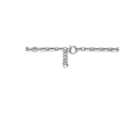 Collier Paperclip Ronde Buis 43 + 4,0 Cm 8,6 Mm Met Groot Springslot
