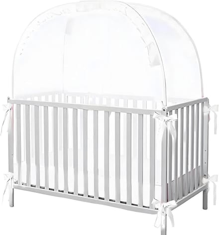 Wieg Tent - Baby Luifel - Veilige Slaap - Ademend Ontwerp - 110 x 65 cm - Wit