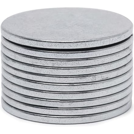 VBS Magneten "Extra sterk", plat, Ø 15 mm, 10 stuks