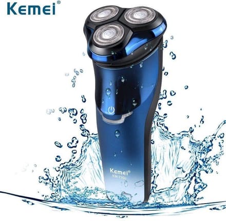 Kemei KM7350 - Professionele Scheerapparaat - Volledig Spoelbaar - IPX 7.0 - LED Display - 3 Dimensionaal - Flex & Float Scheerkop - Lift & Cut Mesje