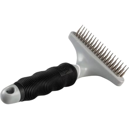 Duvoplus - Dierenborstel - Hond - Ontwarkam 35+18 Pins Zwart/grijs - 1st