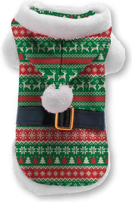 Plenty Gifts Kerst Hondenjas - Gestreept - L
