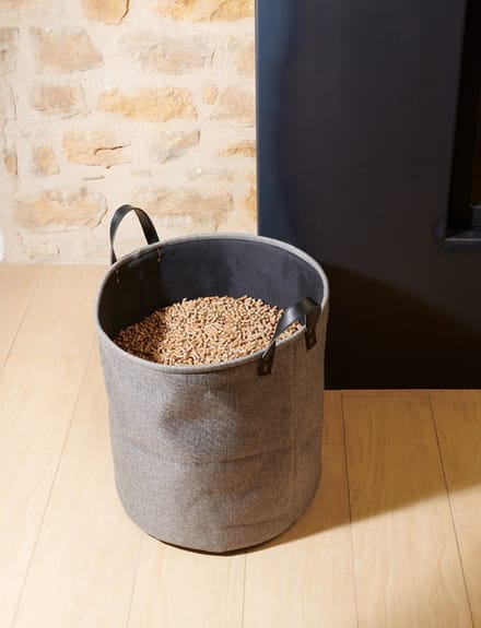 EDA vilttas voor pellets, 60 liter, donkergrijs