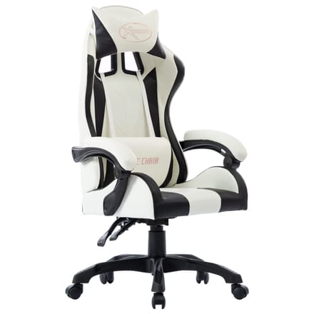 vidaXL Racestoel kunstleer zwart