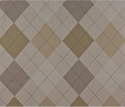 Dutch Wallcoverings Vliesbehang Ruit - Beige/crème/grijs