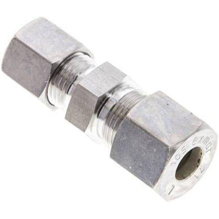 8S & 10S RVS Rechte Knelfitting 450bar ISO 8434-1