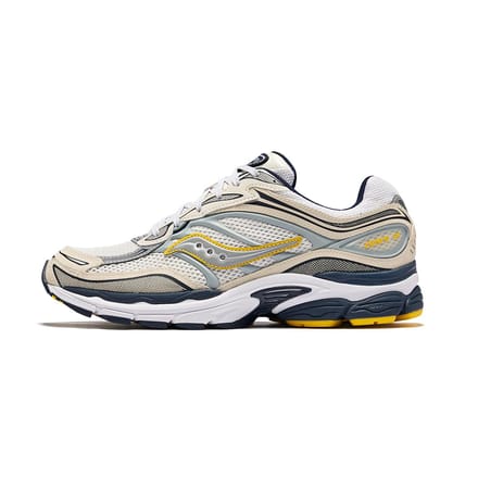 Saucony ProGrid Omni 9 Pack Fabricated Future Blanc Jaune 42 gray