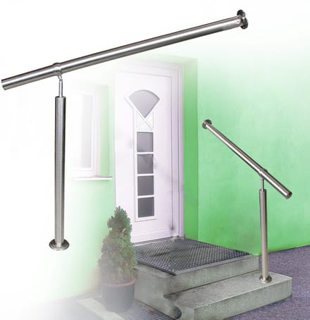 Roestvrijstalen handrail trapleuning balustrade, hoek verstelbaar, lengte: 150 cm