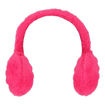 Oorwarmers - fake fur - neon - Fluor Roze