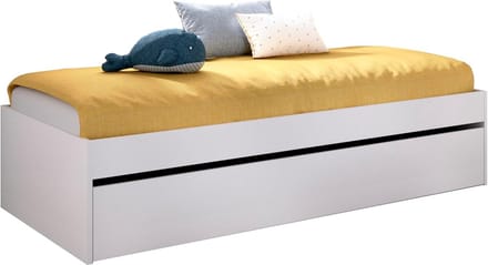 Uitschuifbed - Slaapbank - Extra Slaapplaats - Melamine Afwerking - 90x190 cm - Wit