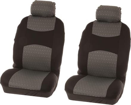 Carpoint Stoelhoezenset Chicago Uni 4-delig Grijs