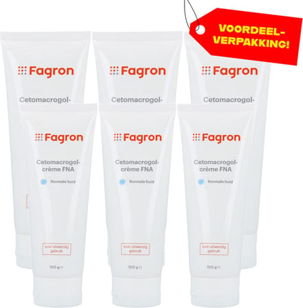 Fagron Cetomacrogol Crème FNA - 6x100 ml voordeelverpakking