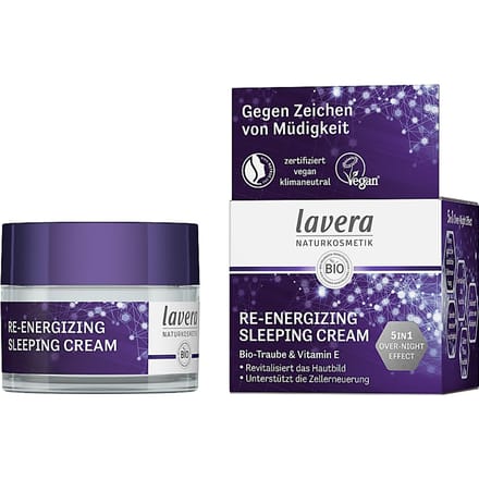 Lavera Nachtverzorging Re-Energizing Sleeping Cream Dames 50 ml