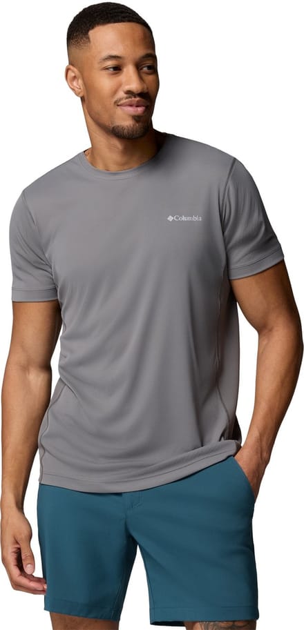 Columbia Zero Rules™ Light SS Crew Heren Outdoorshirt - City Grey
