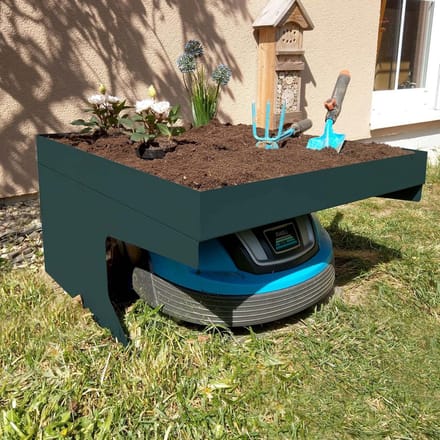 Robotsmaaier Garage met Groendak Bescherming tegen Weer en Wind