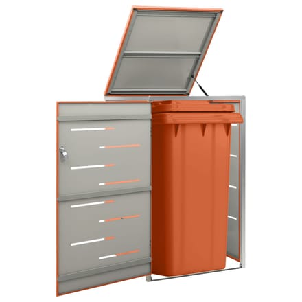 vidaXL - Containerberging - enkel - 69x77,5x115 - cm - roestvrij - staal