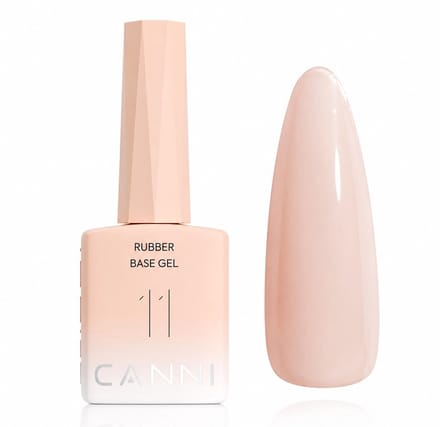 Canni - Rubberbase - 10 ml - HEMA-vrij - TPO-vrij - Rubber base - Rubber base coat - Rubber base gellak - Rubber base gel - Rubberbase gellak - Rubberbase clear
