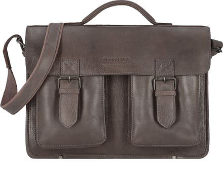 Greenland Nature Aktentas Leder 40 cm - cm ( Zoll) - grey