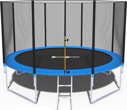 Trampoline Blauw 374 cm met Veiligheidsnet en Ladder - Max. 150 KG