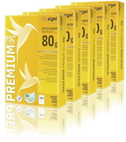 Premium A4 kopieerpapier - 80 g - 2500 vellen - Duurzaam wit printerpapier