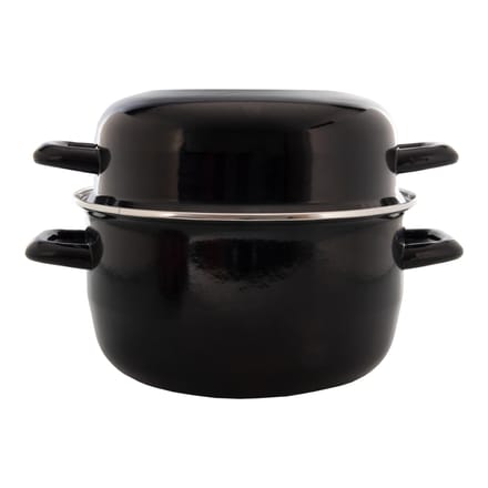 Imperial Kitchen - Mosselpan - Emaille - Ø 24 cm - Zwart