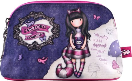 Reistasje Gorjuss Cheshire cat Paars (21 x 14 x 8.5 cm)