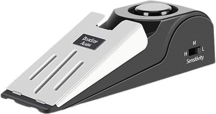 Deurstop Alarm - Reis Beveiliging - Extra Veiligheid - 120 dB Luid - 14 cm - Zwart