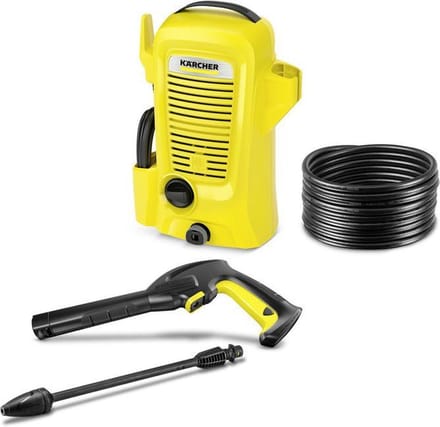 Kärcher K2 Basic Car - Hogedrukreiniger Compact Electrisch 360 L/u Zwart, Geel
