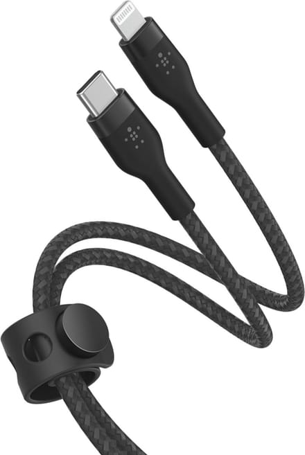 Belkin BOOST CHARGE™ Braided USB-C naar Apple iPhone Lightning - 1m - Zwart