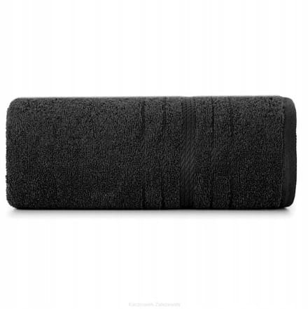 Zwarte Badhanddoek Elma 50x90cm - Zacht & Absorberend 450g/m²