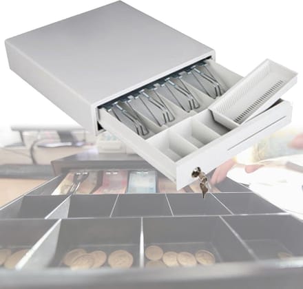 Kassalade - Geldlade - Geld Beheren - Stalen Constructie - 5 Biljet Munten - Zwart