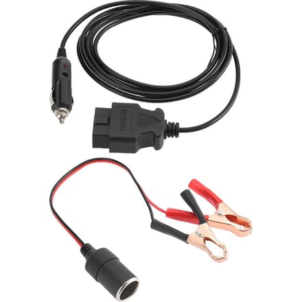 OBD II Voertuig ECU Noodstroomkabel 12V Geheugenbewaarder met Clip black