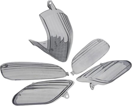 Knipperlicht + Achterlicht glasset STR8 Aprillia SR Factory Smoke