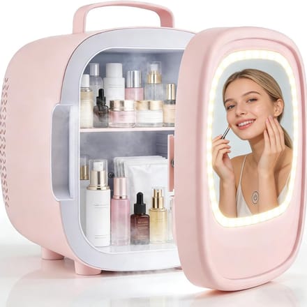 SAVI® Mini vriezer - Diepvries - 33L - [Energieklasse E] - Roze - 22cm x 21cm x 27cm