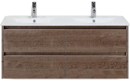 Dante Badmeubelset 120 cm - Tabacco - Keramische Wastafel Wit Enjoy